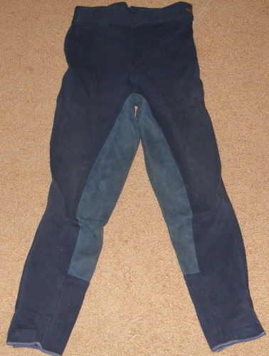 Pytchley Aquator Full Seat English Breeches High Waist Side Zip Dressage Breeches Ladies 26 Navy Blue