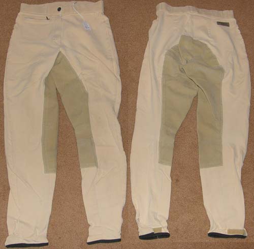 Trainers Choice Prestige Schoeller Full Seat English Breeches Riding Pants Ladies 26R Beige