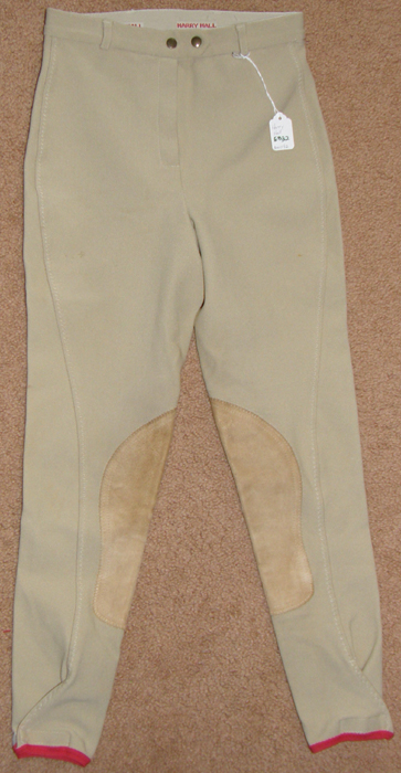 Harry Hall Knee Patch English Breeches Riding Pants Ladies 26R Tan
