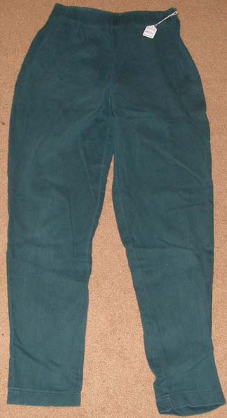 Dress Barn English Breeches Stretch Cotton Side Zip Western Riding Pants Ladies 12 Hunter Green