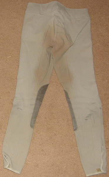 Tailored Sporstman TS Low Rise Breech Size Zip Knee Patch English Breeches Riding Pants Beige Childs 12