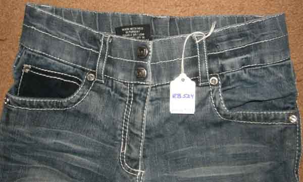 Stretch Denim Riding Jeans Knee Patch English Breeches English Riding Pants Ladies 26 Blue Denim