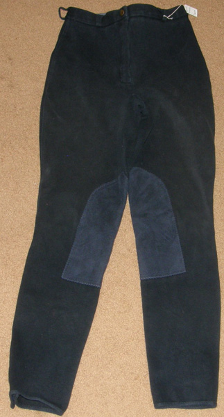 The Elite Knee Patch English Breeches Riding Pants Ladies 28 Navy Blue