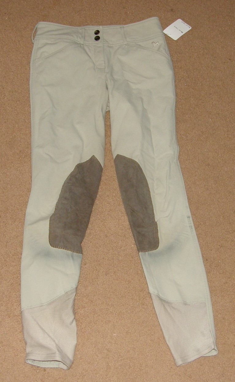 RJ Classics Gulf Breeches Knee Patch English Breeches Riding Pants Ladies 24L Tan