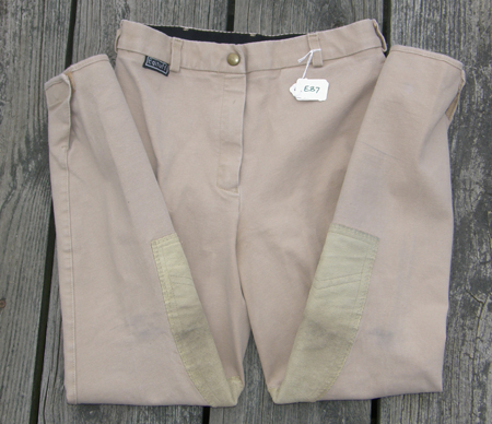 Equituff Knee Patch English Breeches Riding Pants Ladies 27 Tan