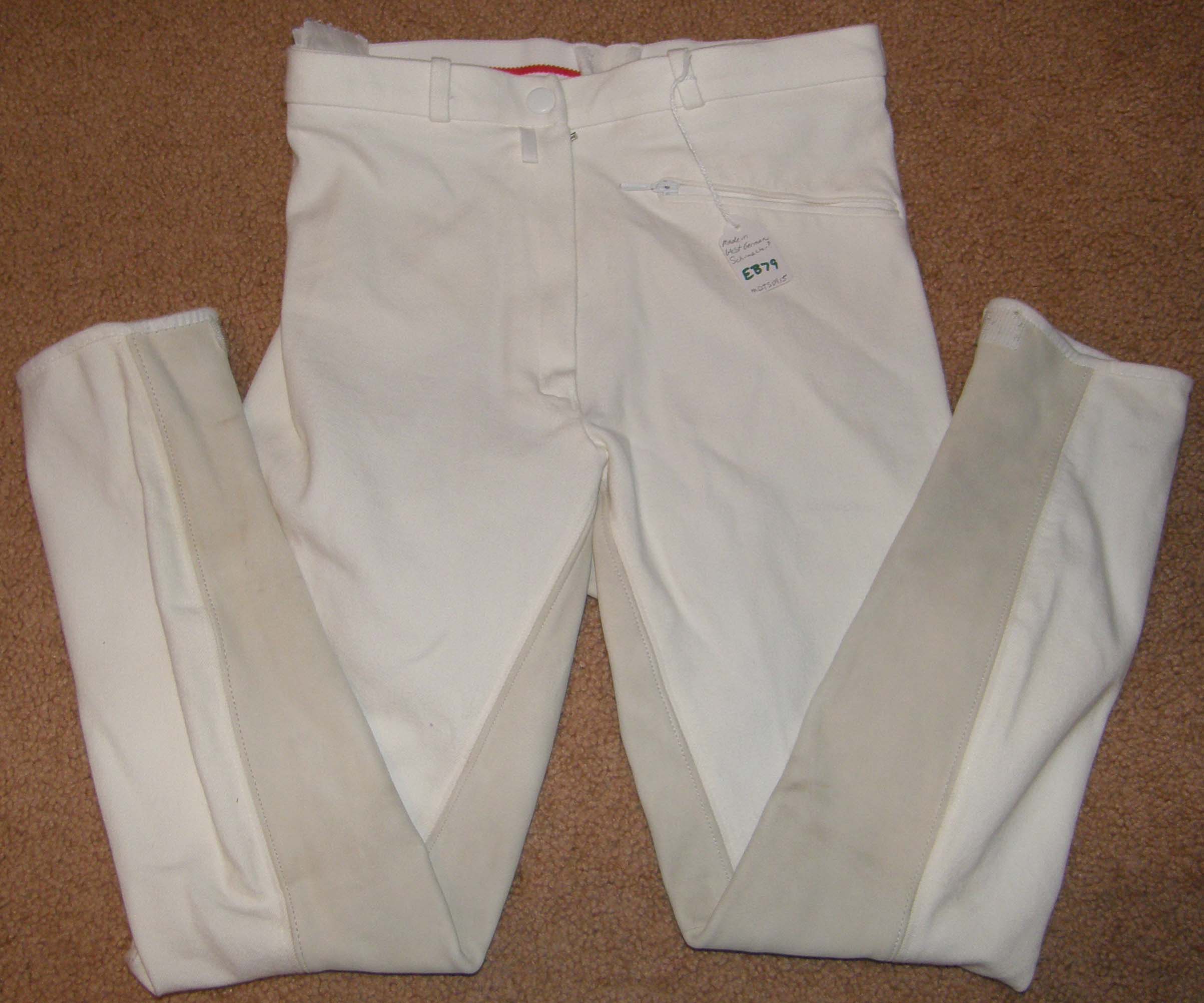 Georg Schumacher? Full Seat English Breeches Dressage Breeches Riding Pants Ladies 26L White