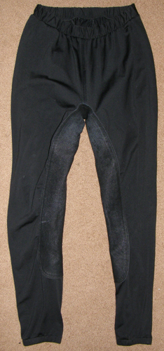 TR Tropical Rider Enduracool Full Seat Breech Pull On English Breeches Schooling Tights Riding Pants Ladies L Black