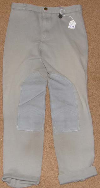 Dublin Cotton Jodhpur Breeches Knee Patch English Breeches Riding Pants Childs 16 R Grey