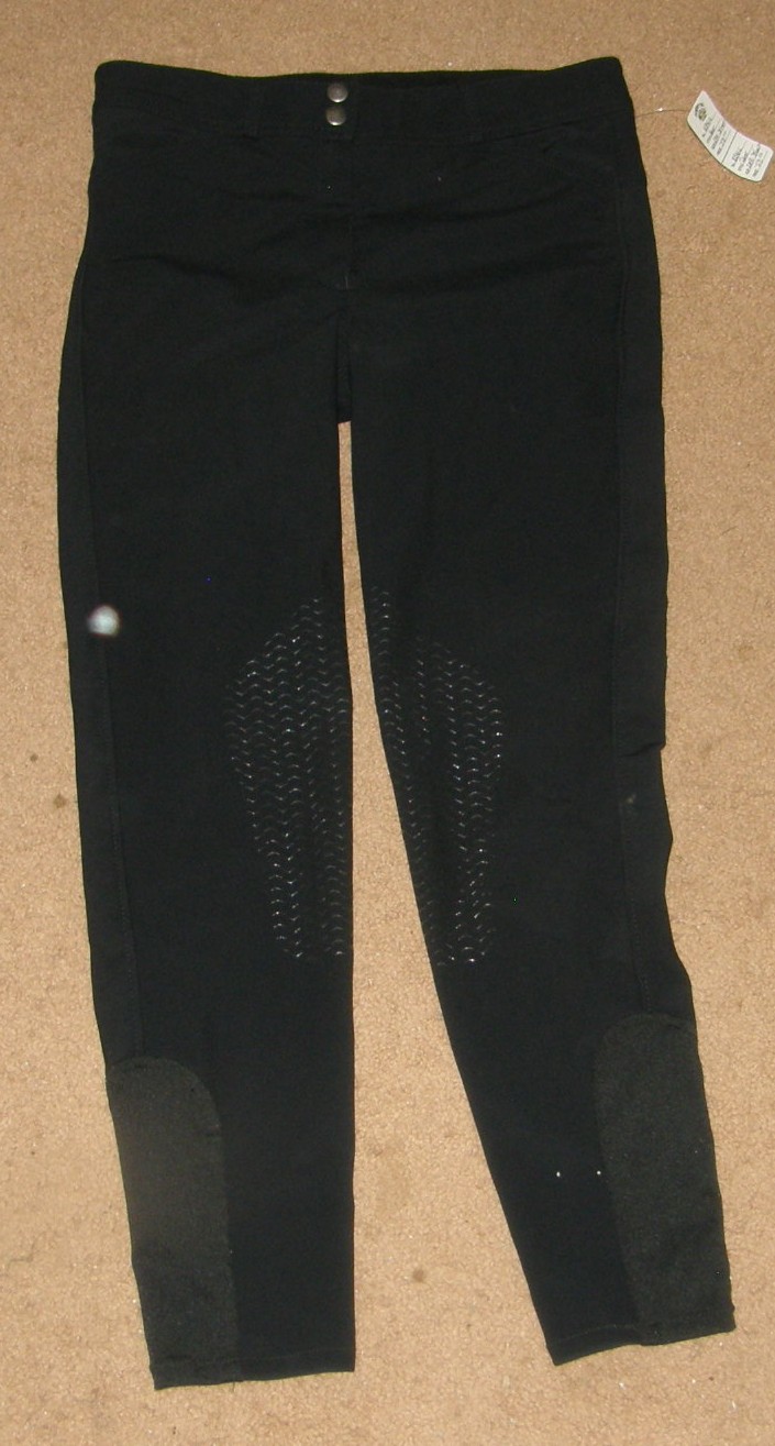 All Weather Breeches Knee Patch English Breeches Winter Riding Pants Ladies 28R Black