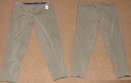 Ovation Micro DX Pull On Low Rise Full Seat Breeches English Breeches Schooling Breeches Ladies 31 Khaki