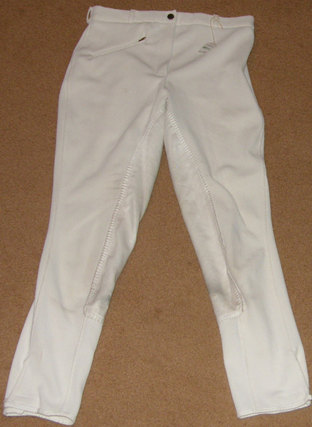 Tuff Rider Ribbed Full Seat Breeches English Breeches Riding Pants Ladies 30 White