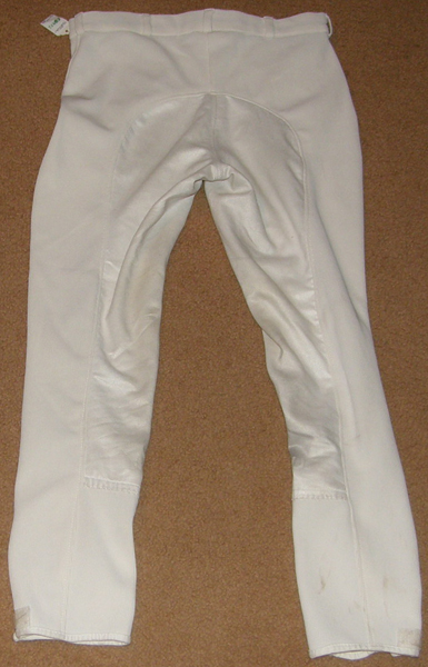 Tuff Rider Ribbed Full Seat Breeches English Breeches Riding Pants Ladies 30 White