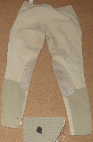 Ariat Low Rise Sport Side Zip Knee Patch English Breeches Riding Pants Ladies 30L Khaki