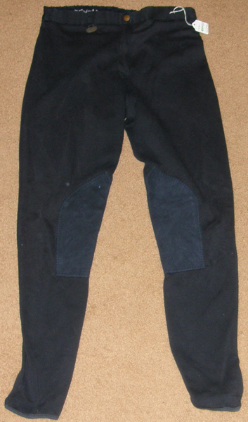 Schou Full Seat Breeches English Breeches Riding Pants Ladies 30 Navy Blue