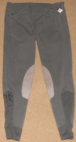 Smartpak Piper Knee Patch Breeches English Breeches Riding Pants Ladies 28R Charcoal