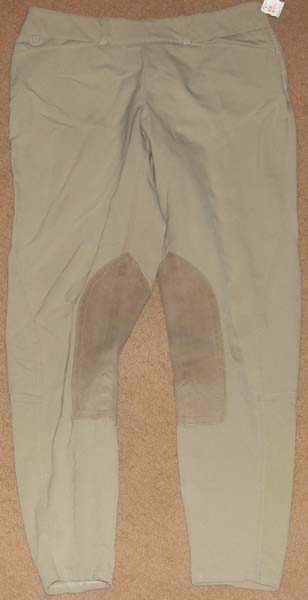 Ariat Heritage Side Zip Knee Patch Breeches English Breeches Riding Pants Ladies 30L Tan