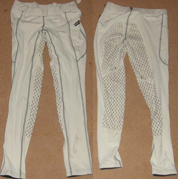 Kerrits Ice Fil® Full Seat Tech Tight Performance Tights Schooling Tights Cargo Pockets English Breeches Riding Pants Ladies L Tan