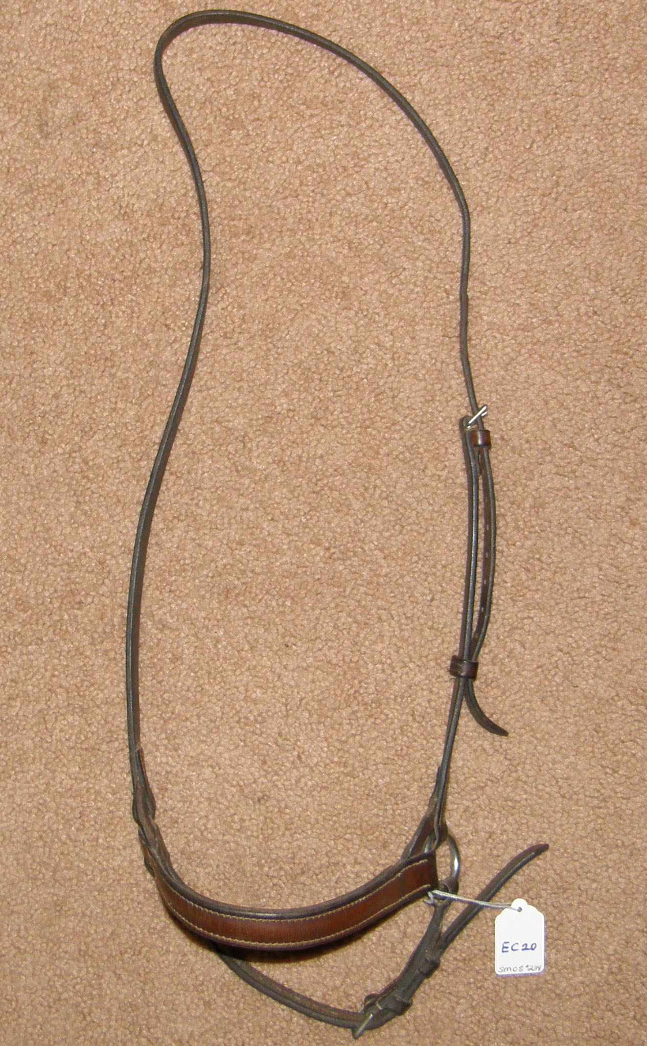 Dropped Noseband English Caveson WB XL Horse Brown