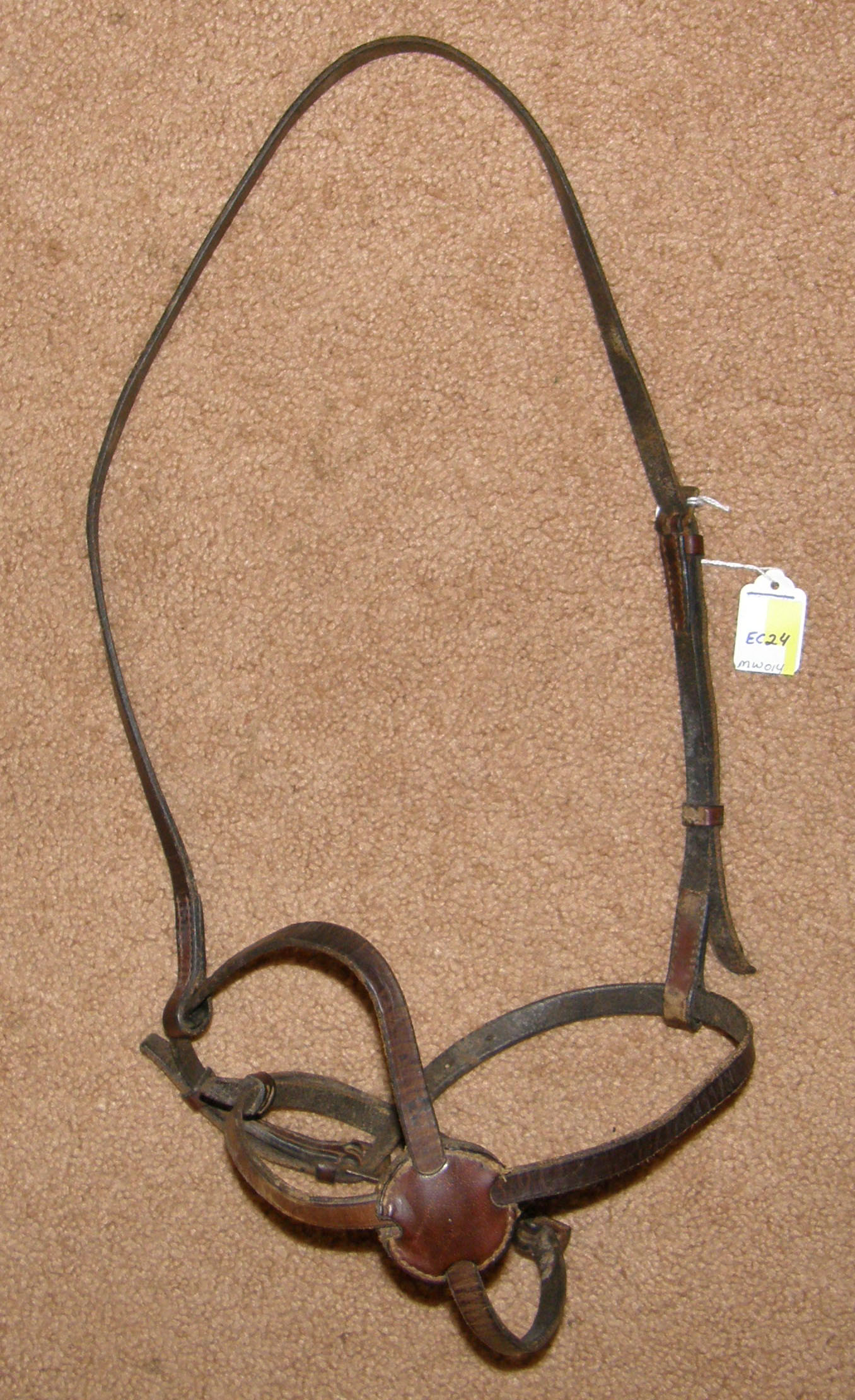 Figure 8 Noseband Figure Eight English Caveson Dark Brown Horse