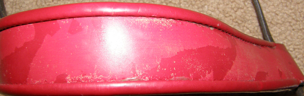 Patent Leather Show Browband & Caveson Set Red Tapered Show Caveson Set Arabian Morgan Gaited Horse