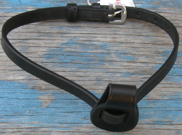 Legacy English Caveson Hinged Loop Flash Attachment Flash Noseband Attachment Mini Horse/Shetland Pony Black