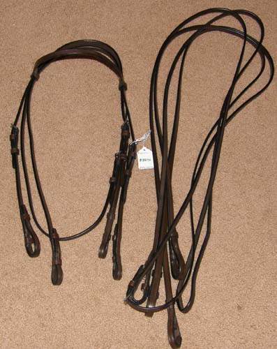 Whitman Englandia Weymouth Bridle Full Bridle Double Bridle English Bridle with Snaffle & Curb Reins Cob
