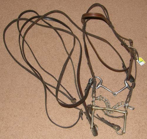 Weymouth Bridle Full Bridle Double Bridle English Bridle with Snaffle & Curb Reins Mullen Mouth Weymouth & Bradoon Bits Horse