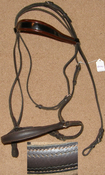 Gaited Horse English Headstall Patent Leather Browband Gaited Horse Bridle TWH Bridle Walking Horse Headstall Brown Plum/Black Patent Leather Browband L Horse