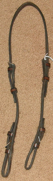 English Snaffle Bit Hanger Bradoon Hanger Bridoon Hanger Slip Strap English Headstall Pony/Cob Dark Brown Lunging Headstall