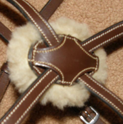 HDR Pro Mono Crown English Headstall Henri de Rivel Figure 8 Bridle Padded Round Raised Noseband Pro Stress Free Figure Eight Noseband Bridle Brown Cob