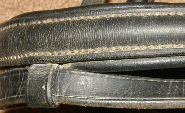 Lined Padded Leather Black English Headstall Round Raised Noseband Browband Flash Attachment Snaffle Bridle English Bridle Dressage Bridle with Flash Noseband Horse