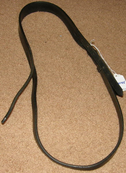 English Headstall Replacement Bridle Parts Crown Piece with Throatlatch Black Cob