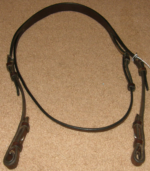 English Headstall English Bridle Replacement Bridle Parts Crown Piece with Throatlatch & Cheek Pieces Brown Cob