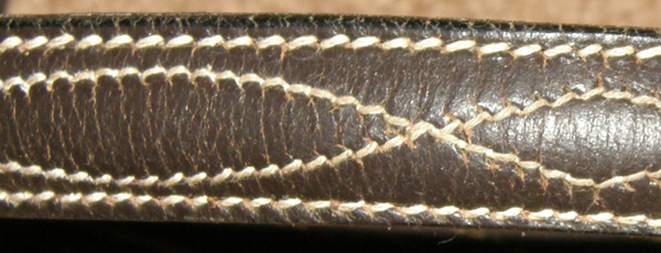 Fancy Stitched Round Raised English Headstall Round Raised Snaffle Bridle English Bridle Brown Horse