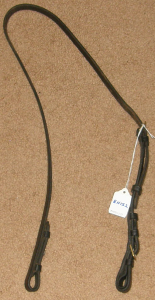 English Snaffle Bit Hanger Bradoon Hanger Bridoon Hanger Slip Strap English Headstall XL/OS Horse Black Lunging Headstall