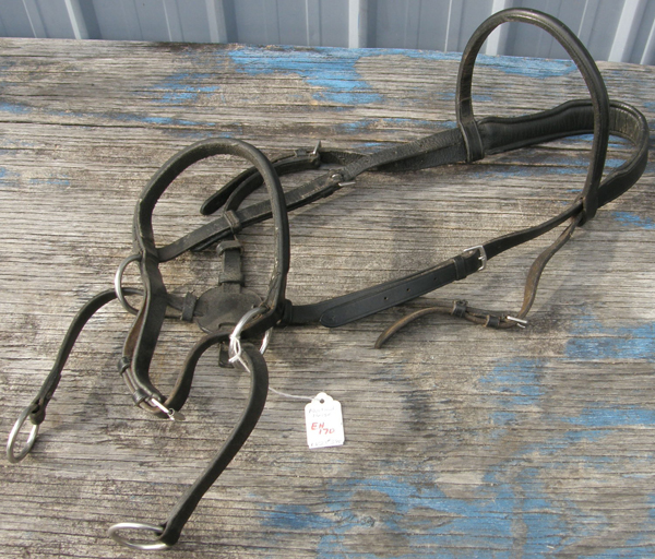 Nurtural Horse Bitless Bridle Leather English Headstall Synthetic Western Bridle English Bridle Horse Black
