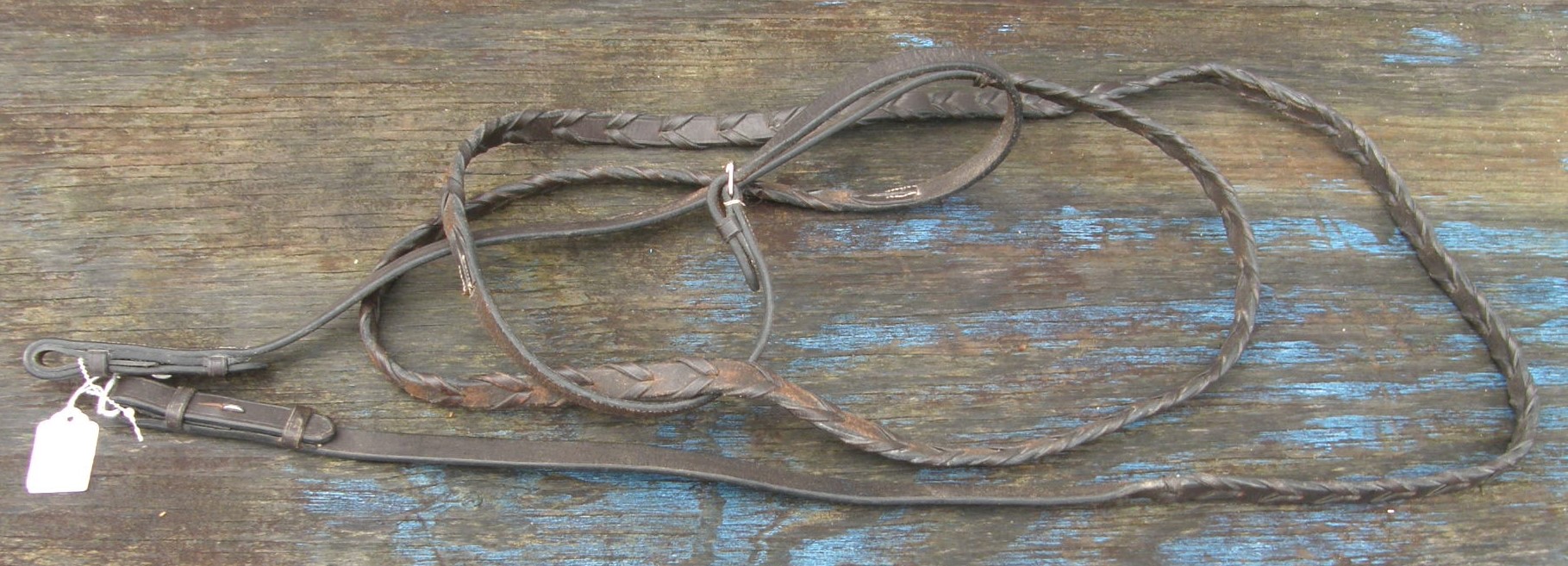 5/8” Laced English Reins Laced Reins Brown XXLong 70" Draft Horse