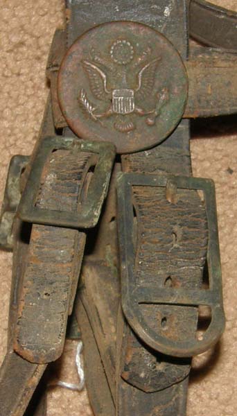 Vintage McClellan Flat Leather Calvary Bridle Artilary Military English Bridle Plain Flat Curb Reins 4 1/2" Low Port Pelham Weymouth Bit Antique Copper Brass Hardware 1st Eagle Bridle Rosettes