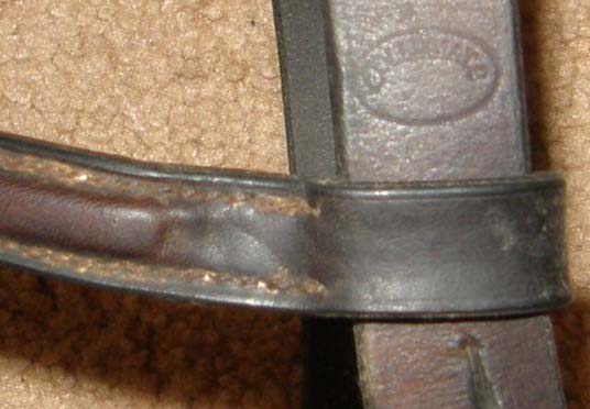 Collegiate Square Raised Snaffle Bridle English Bridle Laced Reins Brown Horse