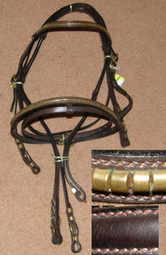 Tough 1 English Bridle Reins – Flat Laced Leather, X-Long 60", Choose Black Or Brown (20-1441)