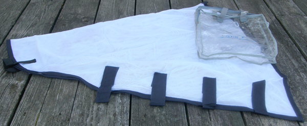 PRI InsectBan Anti-Fly Sheet Neck Protector Fly Mesh Horse Neck Cover No See Um Protection White