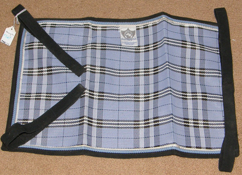 Kensington Protective Sheet Mesh Fly Sheet Replacement Belly Band Lt Blue Plaid