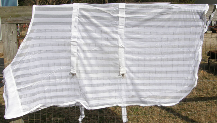 74” OF Poly Mesh Fly Sheet Stable Sheet Scrim Sheet White