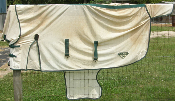 72” OF Saxon Combo Neck Mesh Fly Sheet Softmesh Attached Neck Bellyband Mesh Fly Sheet with Belly Band Shoulder Gusset Turnout Sheet