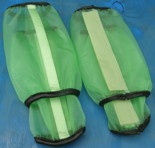 Schneiders Mosquito Mesh II Non Fitted Fly Boots Fly Wraps Horse Lime Green Set of 4
