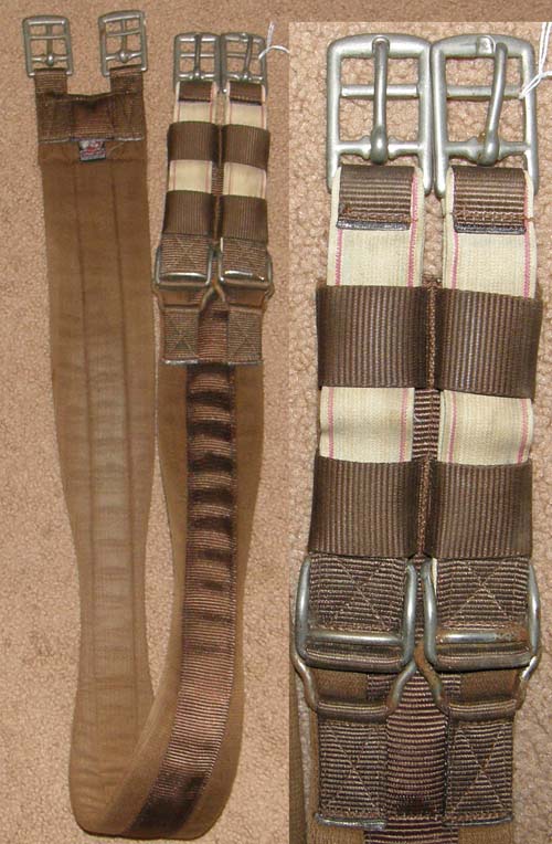 Cottage Craft 52” Synthetic English Girth Shaped Elastic Ends Brown