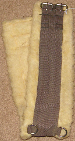 34” Fleece Lined English Girth Synthetic English Girth Brown
