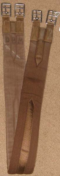 Cottage Craft 47" Padded Synthetic English Girth Fabric Girth Brown