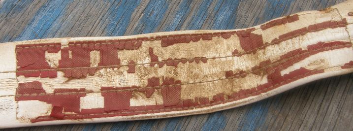 46" Humane Leather English Girth Equalizer Girth White