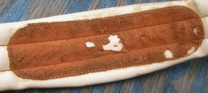 Whitman 46" Humane Patent Leather English Girth Equalizer Girth White